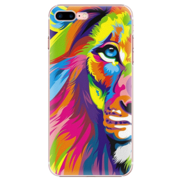 Plastové pouzdro iSaprio - Rainbow Lion - iPhone 7 Plus
