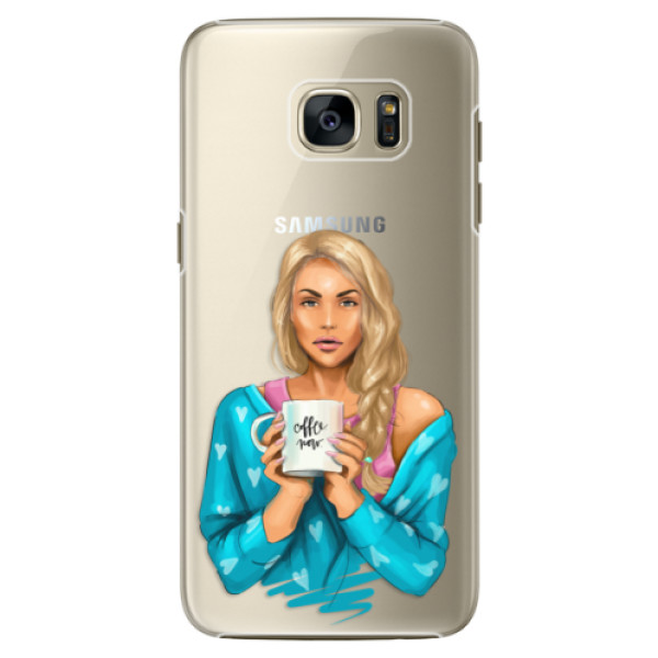 Plastové pouzdro iSaprio - Coffe Now - Blond - Samsung Galaxy S7