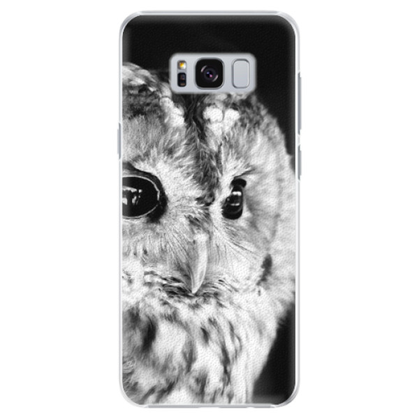 Plastové pouzdro iSaprio - BW Owl - Samsung Galaxy S8 Plus