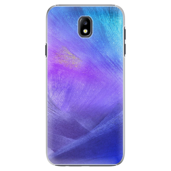 Plastové pouzdro iSaprio - Purple Feathers - Samsung Galaxy J7 2017