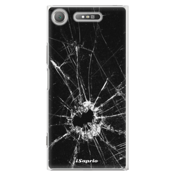 Plastové pouzdro iSaprio - Broken Glass 10 - Sony Xperia XZ1