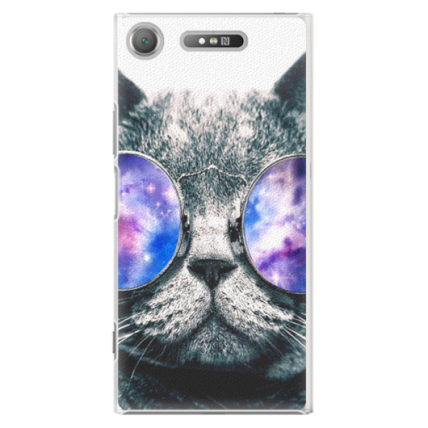 Plastové pouzdro iSaprio - Galaxy Cat - Sony Xperia XZ1