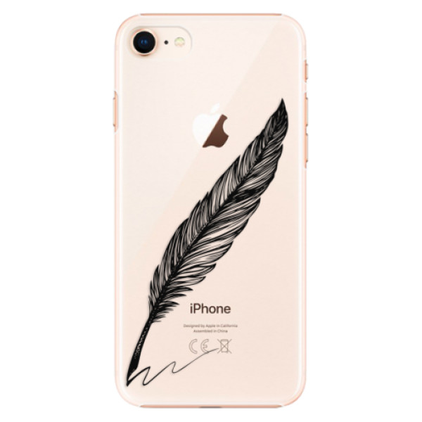 Plastové pouzdro iSaprio - Writing By Feather - black - iPhone 8