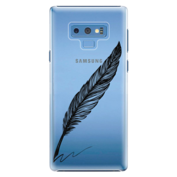 Plastové pouzdro iSaprio - Writing By Feather - black - Samsung Galaxy Note 9