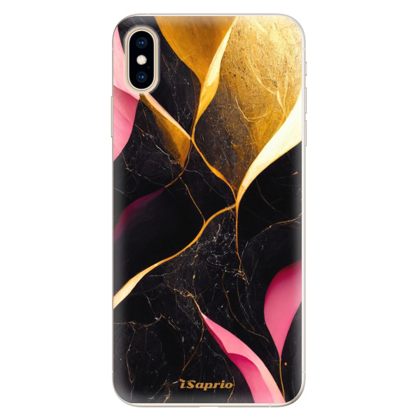 Silikonové pouzdro iSaprio - Gold Pink Marble - iPhone XS Max