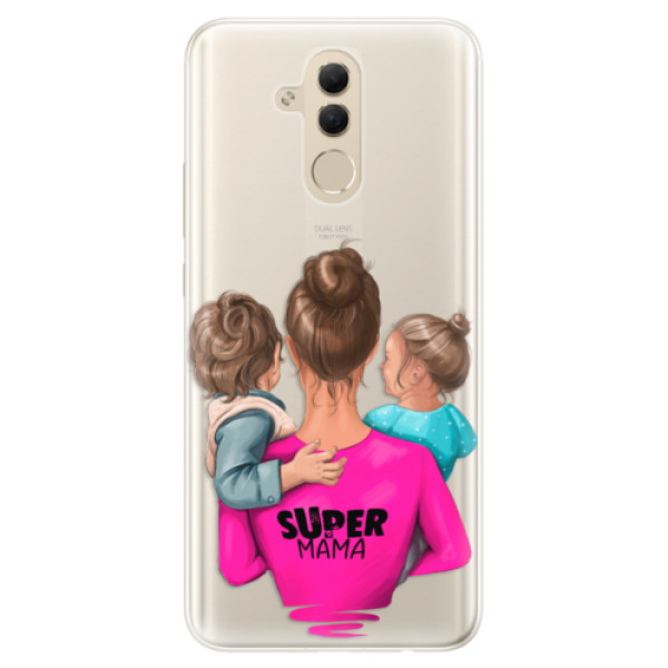Silikonové pouzdro iSaprio - Super Mama - Boy and Girl - Huawei Mate 20 Lite