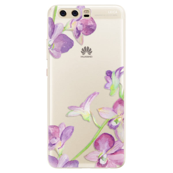 Silikonové pouzdro iSaprio - Purple Orchid - Huawei P10