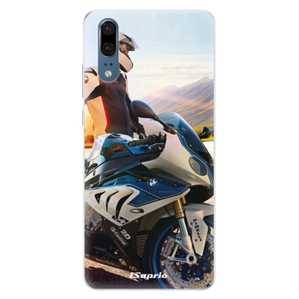 Silikonové pouzdro iSaprio - Motorcycle 10 - Huawei P20