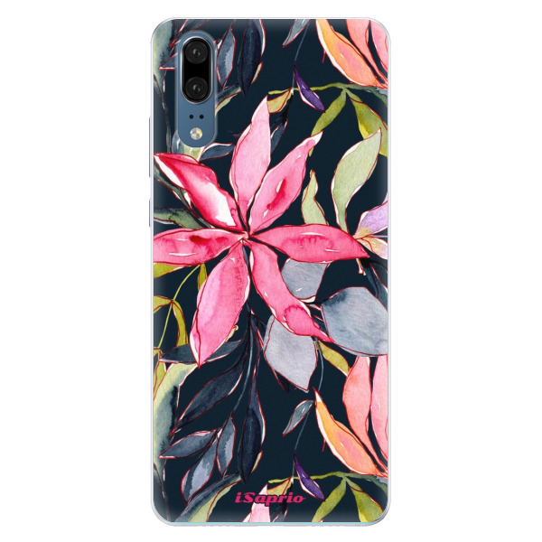 Silikonové pouzdro iSaprio - Summer Flowers - Huawei P20