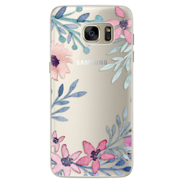 Silikonové pouzdro iSaprio - Leaves and Flowers - Samsung Galaxy S7