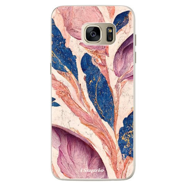 Silikonové pouzdro iSaprio - Purple Leaves - Samsung Galaxy S7