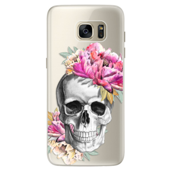 Silikonové pouzdro iSaprio - Pretty Skull - Samsung Galaxy S7 Edge
