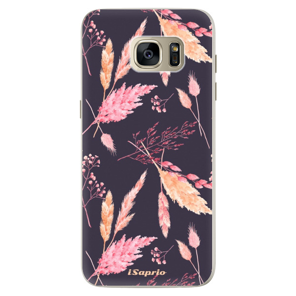 Silikonové pouzdro iSaprio - Herbal Pattern - Samsung Galaxy S7 Edge
