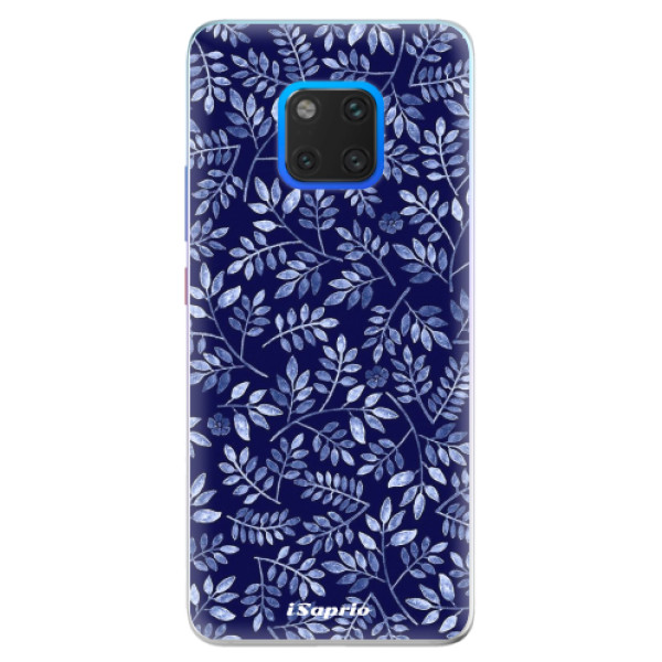 Silikonové pouzdro iSaprio - Blue Leaves 05 - Huawei Mate 20 Pro