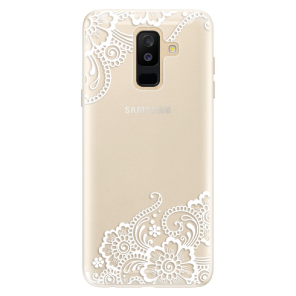 Silikonové pouzdro iSaprio - White Lace 02 - Samsung Galaxy A6+