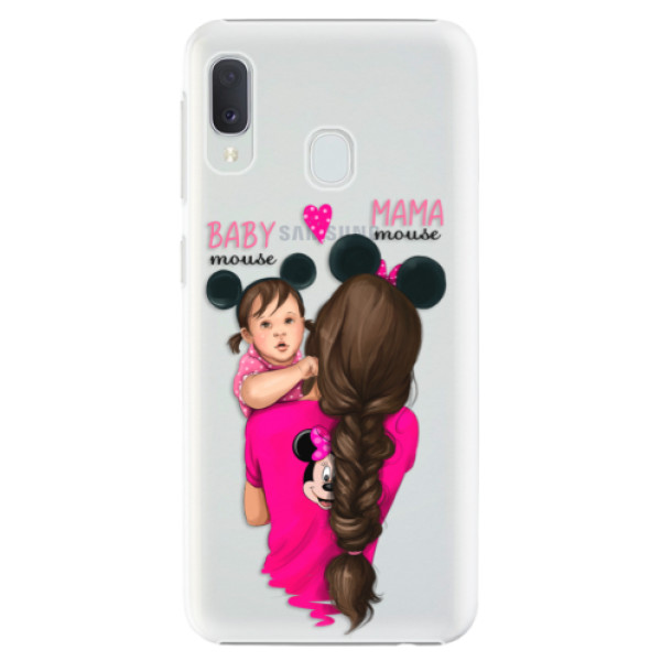 Plastové pouzdro iSaprio - Mama Mouse Brunette and Girl - Samsung Galaxy A20e
