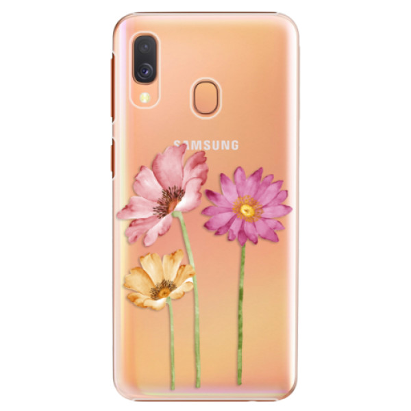 Plastové pouzdro iSaprio - Three Flowers - Samsung Galaxy A40