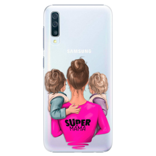 Plastové pouzdro iSaprio - Super Mama - Two Boys - Samsung Galaxy A50