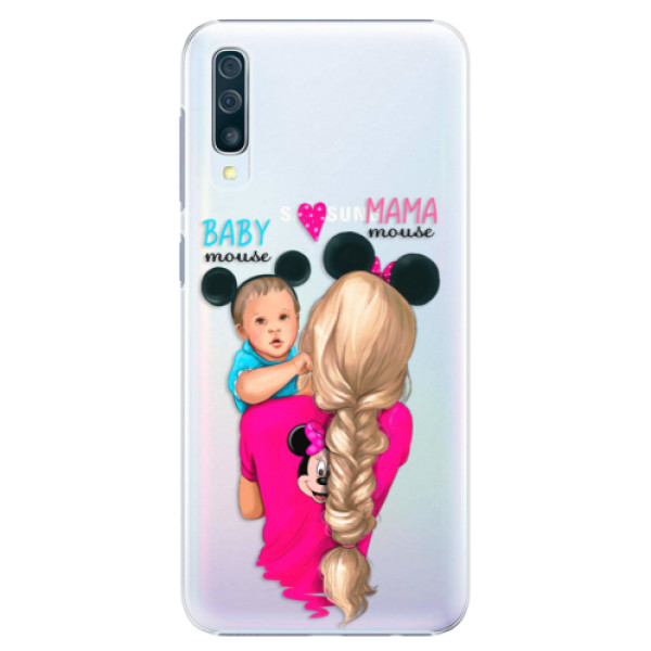 Plastové pouzdro iSaprio - Mama Mouse Blonde and Boy - Samsung Galaxy A50
