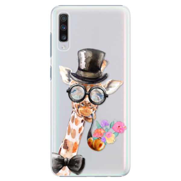Plastové pouzdro iSaprio - Sir Giraffe - Samsung Galaxy A70