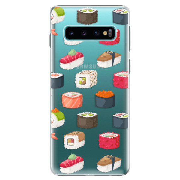 Plastové pouzdro iSaprio - Sushi Pattern - Samsung Galaxy S10