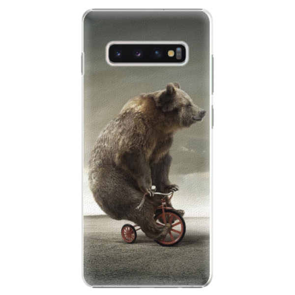 Plastové pouzdro iSaprio - Bear 01 - Samsung Galaxy S10+