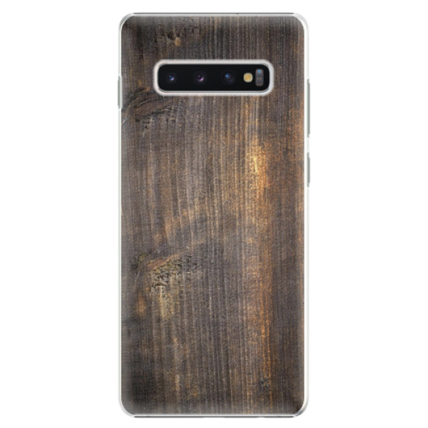 Plastové pouzdro iSaprio - Old Wood - Samsung Galaxy S10+