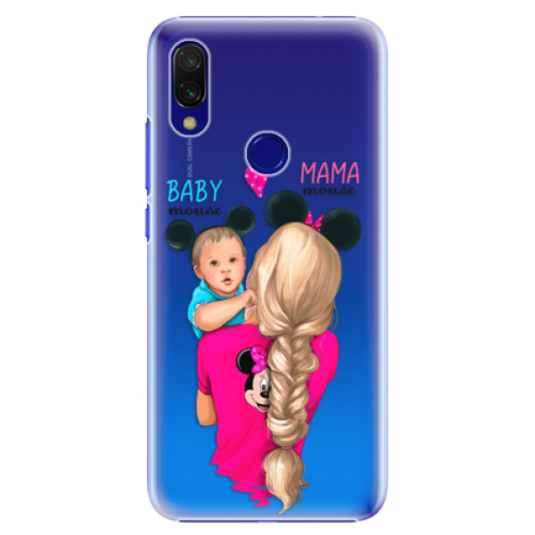 Plastové pouzdro iSaprio - Mama Mouse Blonde and Boy - Xiaomi Redmi 7