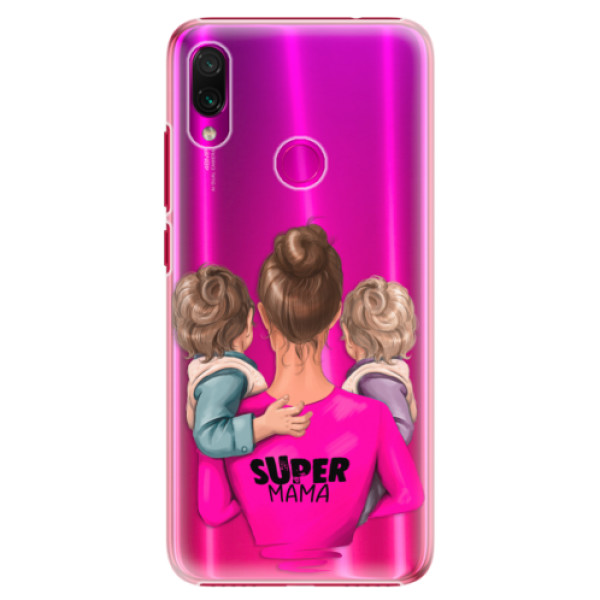Plastové pouzdro iSaprio - Super Mama - Two Boys - Xiaomi Redmi Note 7
