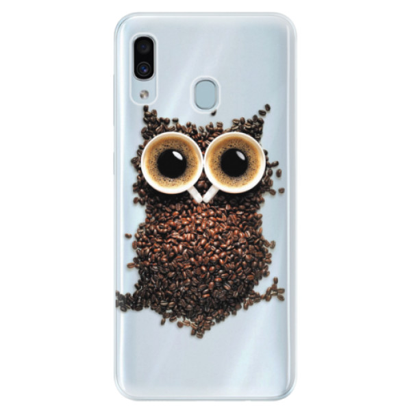 Silikonové pouzdro iSaprio - Owl And Coffee - Samsung Galaxy A30