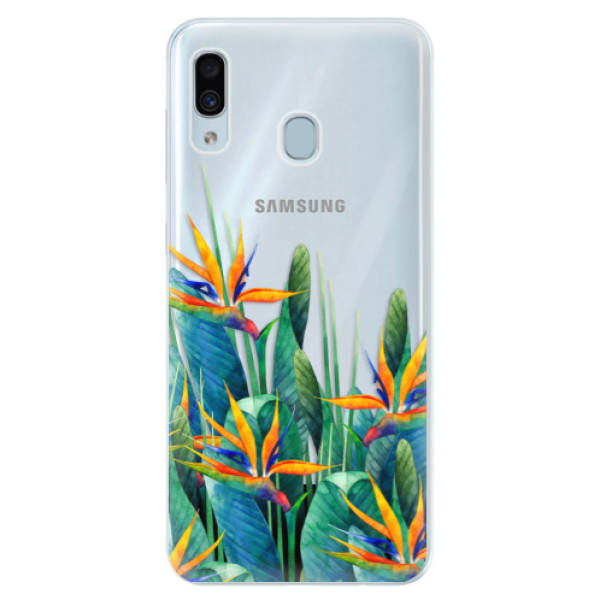 Silikonové pouzdro iSaprio - Exotic Flowers - Samsung Galaxy A30