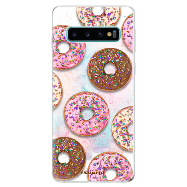 Odolné silikonové pouzdro iSaprio - Donuts 11 - Samsung Galaxy S10