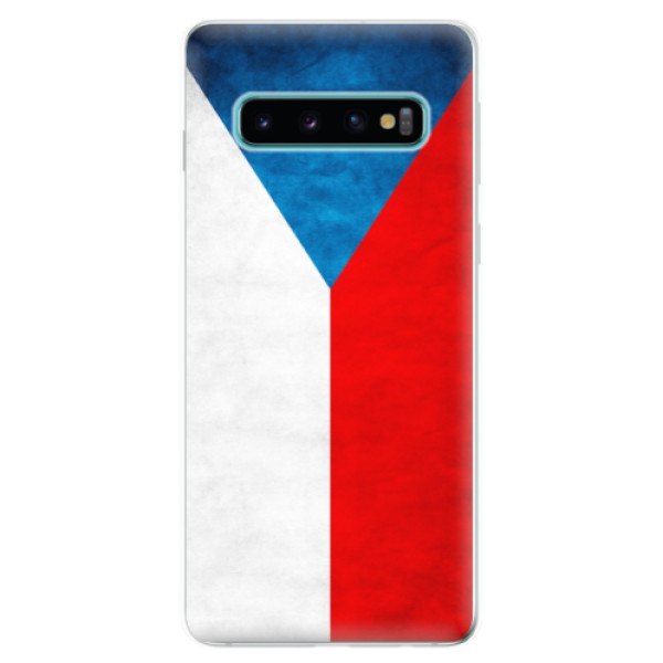 Odolné silikonové pouzdro iSaprio - Czech Flag - Samsung Galaxy S10