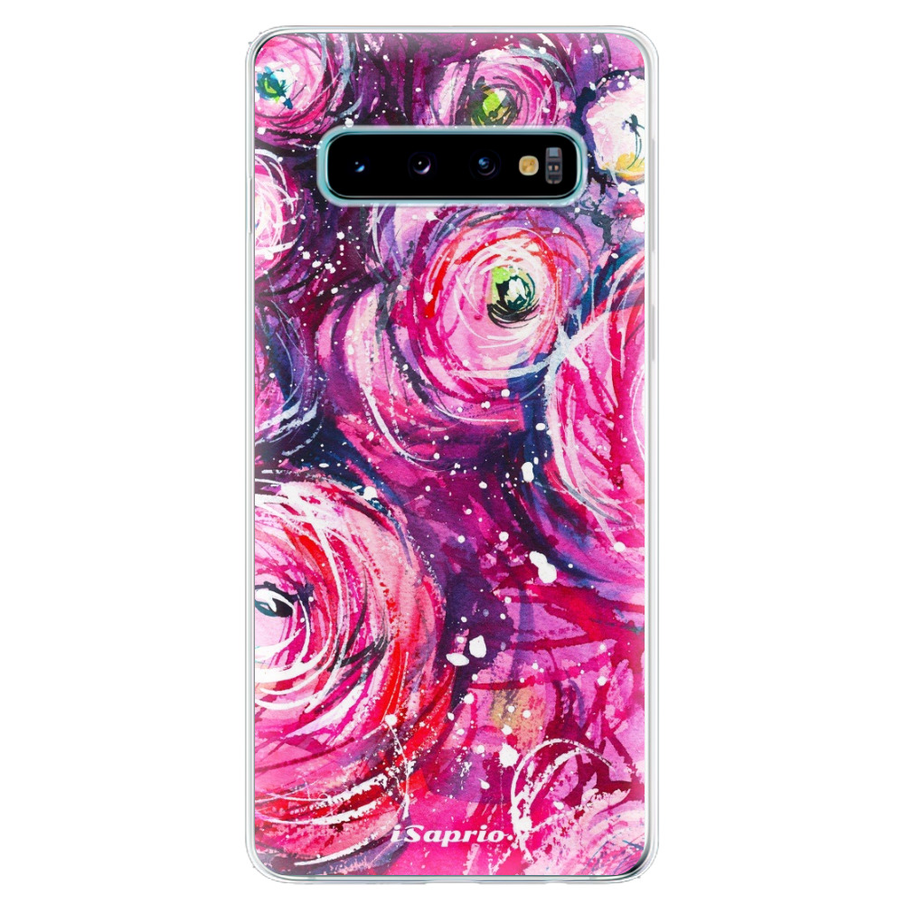 Odolné silikonové pouzdro iSaprio - Pink Bouquet - Samsung Galaxy S10