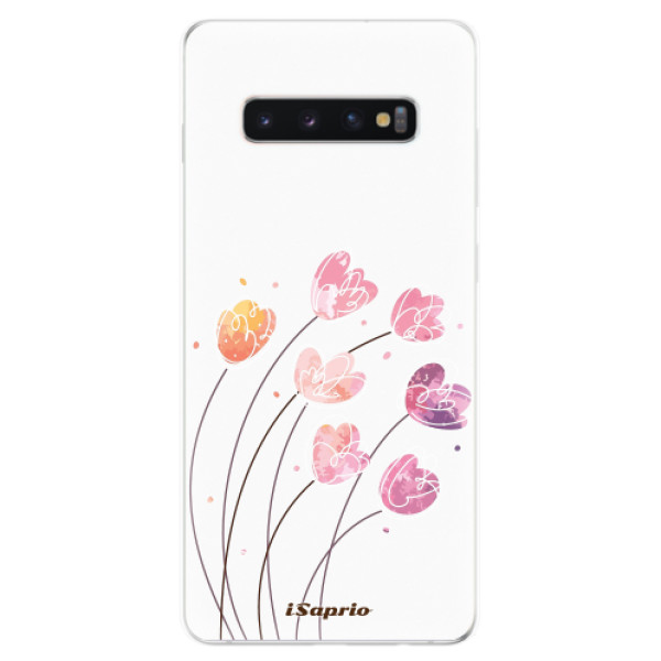 Odolné silikonové pouzdro iSaprio - Flowers 14 - Samsung Galaxy S10+