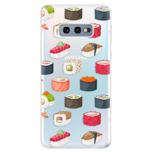 Odolné silikonové pouzdro iSaprio - Sushi Pattern - Samsung Galaxy S10e