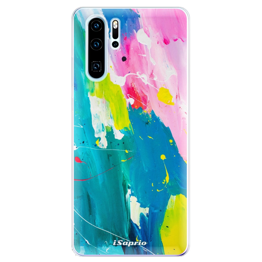 Odolné silikonové pouzdro iSaprio - Abstract Paint 04 - Huawei P30 Pro