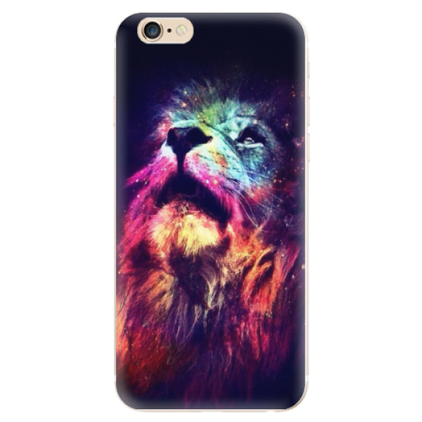 Odolné silikonové pouzdro iSaprio - Lion in Colors - iPhone 6/6S