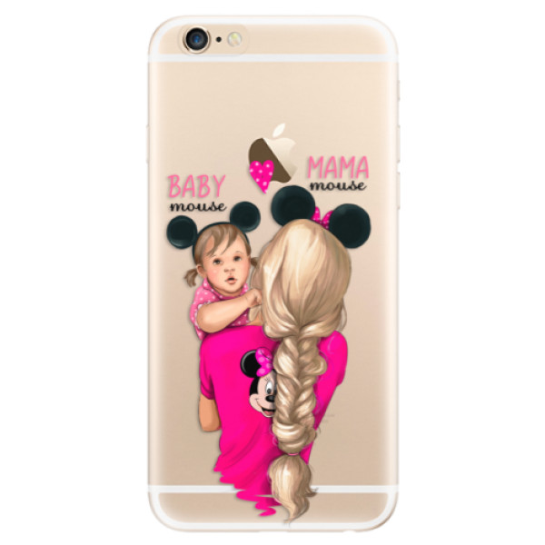 Odolné silikonové pouzdro iSaprio - Mama Mouse Blond and Girl - iPhone 6/6S
