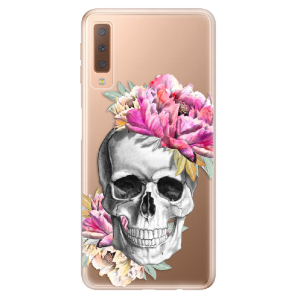 Odolné silikonové pouzdro iSaprio - Pretty Skull - Samsung Galaxy A7 (2018)