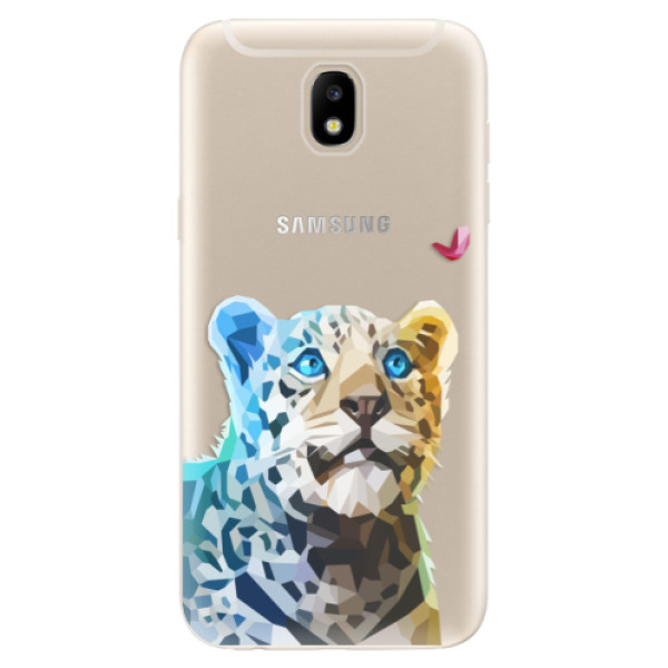 Odolné silikonové pouzdro iSaprio - Leopard With Butterfly - Samsung Galaxy J5 2017
