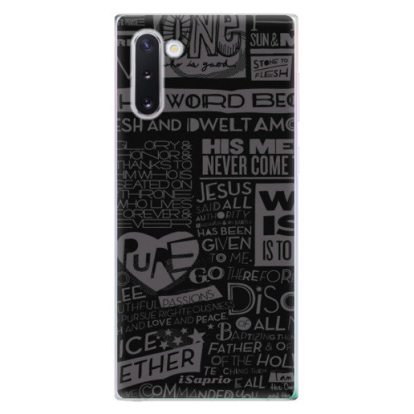 Odolné silikonové pouzdro iSaprio - Text 01 - Samsung Galaxy Note 10