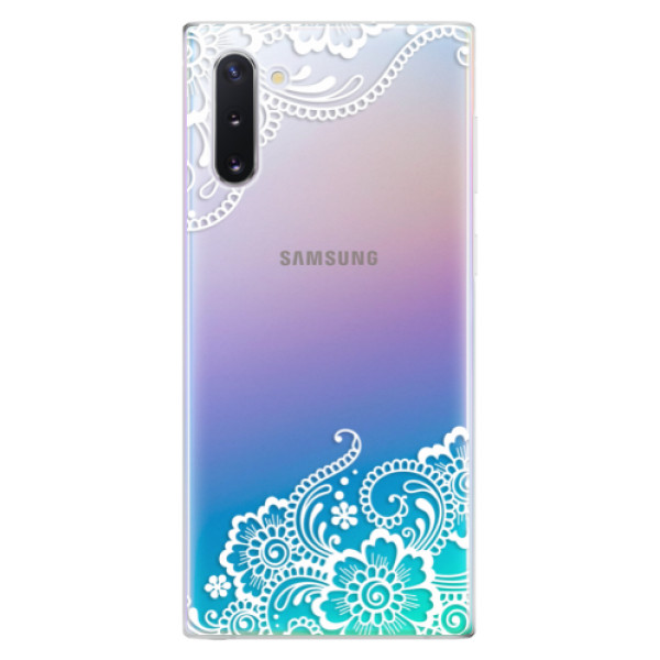 Odolné silikonové pouzdro iSaprio - White Lace 02 - Samsung Galaxy Note 10