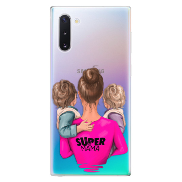 Odolné silikonové pouzdro iSaprio - Super Mama - Two Boys - Samsung Galaxy Note 10