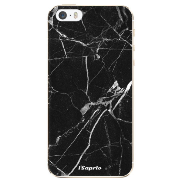 Odolné silikonové pouzdro iSaprio - Black Marble 18 - iPhone 5/5S/SE