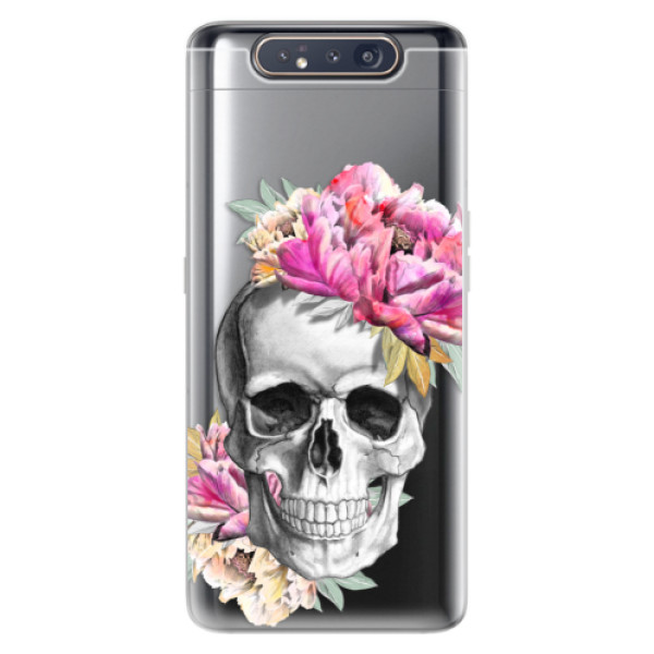Odolné silikonové pouzdro iSaprio - Pretty Skull - Samsung Galaxy A80