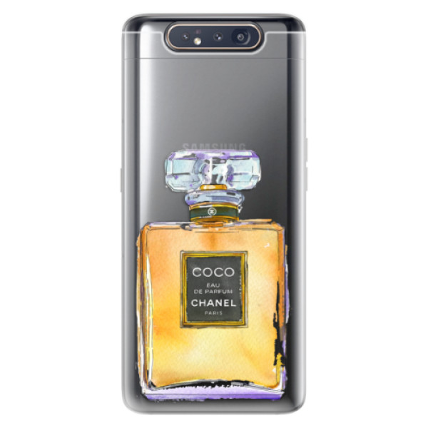 Odolné silikonové pouzdro iSaprio - Chanel Gold - Samsung Galaxy A80