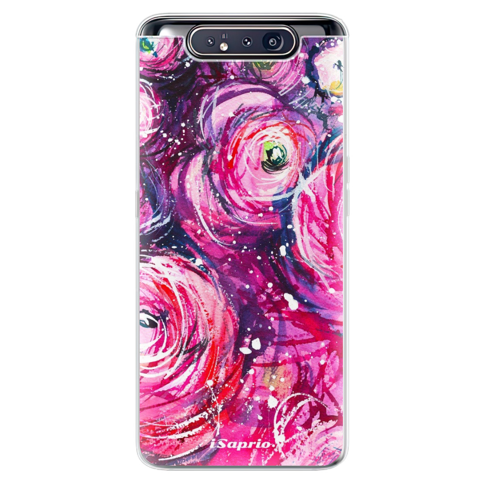 Odolné silikonové pouzdro iSaprio - Pink Bouquet - Samsung Galaxy A80