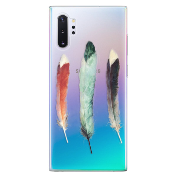 Plastové pouzdro iSaprio - Three Feathers - Samsung Galaxy Note 10+