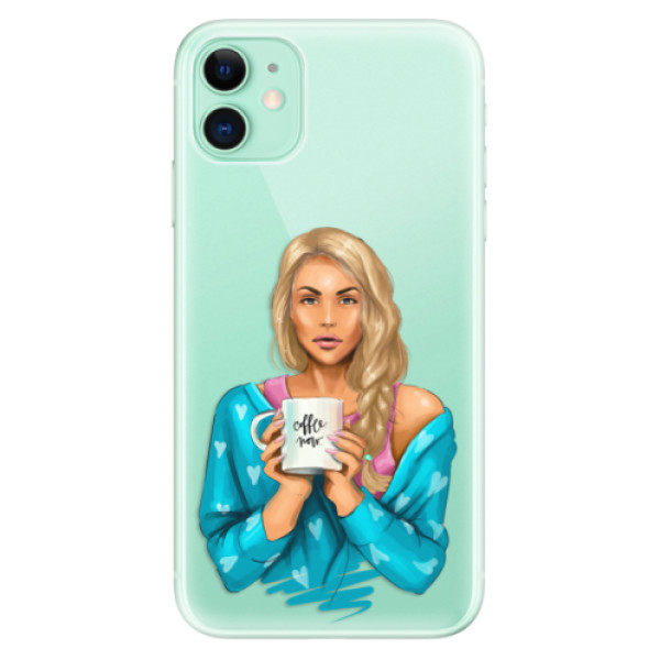 Odolné silikonové pouzdro iSaprio - Coffe Now - Blond - iPhone 11